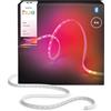 Philips Hue Flux, Strisce LED smart per interni, 3 m | Miscela dei colori Chromasync, RGBWWIC, Dimmerabili, Flessibili, Tagliabili, Smart Home, Controllo vocale via app