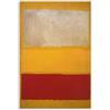 Generic Stampa artistica da parete su tela di Mark Rothko Great Work (bianco, rosso su giallo), 40 x 60 cm