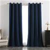 MIULEE Tende Velluto Blu Marino per Interni Tenda Moderne, Eleganti Tenda per Camera da Letto Salotto e Soggiorno, 2 Pezzi Tende Oscuranti Termiche per Interni Velluto con Occhielli L 117 x A 137 CM