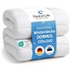 Third of Life Piumino nordico DORMUS 220x240, piumino invernale per notti molto fredde | Piumone 400 g/m², trapunta invernale matrimoniale traspirante, realizzata da esperti del sonno, prodotto nell'UE