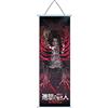 hanaiette 1pc Arte da Parete Premium, Poster da Appendere, Dipinto su Tela Attack On Titan con Appendiabiti in Legno a Scorrimento, Decorazione per Amanti degli Anime (stile4)