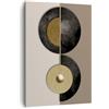 ARTTOR Moderno Quadro su Tela 50x70 cm Verticale Astratto - 5646 | Ruote Pezzo Deco Quadro Decorativo Piccolo Soggiorno Camera da Letto Decorazione da Parete Arte da Parete ARTTOR