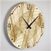 Giallobus - Orologio Linea Basic - Foglie d'autunno - Legno Mdf - Basic 30x30 - Meccanismo silenzioso - Pronto da appendere - Orologi moderni