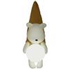 Gralara Lampada Orsetto da Muro Design Fantasioso Applique a Forma di Orso Decorativo Luce Notturna Orsacchiotto per Ragazzi, Neonati, Yellow, Tri-color
