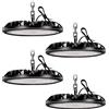 loyal 4 Pezzi 200W UFO Faretto LED 20000LM, Impermeabile IP65 Potente Alta Luce Della Baia, 6000K Bianco Freddo UFO Lampada da Officina, LED Industriale Interni per Fabbrica Magazzino