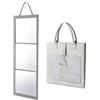 Jvjggag Specchio a figura , da appendere, pieghevole, infrangibile, grande | Specchio per il corpo in acrilico da 107,9 x 28,9 cm, per porta, parete, scrivania, viaggio, campeggio, dormitorio, trucco