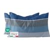 Dorian Home - Federe Cuscino Letto 50x80 Cotone 100% Puro, Morbido e Certificato, Coppia di 2 Federe Abbinate da Aggiungere al Set Copripiumino, Federa Cuscini 4 Stagioni con Comoda Patella di 18 cm