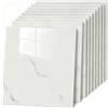 Decoroom Piastrelle adesive da cucina in marmo, 30 x 30 cm, 20 pezzi, adesivi per piastrelle, colore bianco