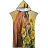 LODMLOER Poncho Con Cappuccio Asciugamano, Animale Cavallo E Fiori Floreale Microfibra Cambiare Accappatoio Surf Poncho Adatto A Uomini Donne Adulti Per Nuoto, Surf E Spiaggia