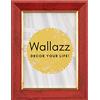 Wallazz Cornice Portafoto in Legno Pregiato - Made in Italy - Vetro Sintetico Infrangibile Crilex - Disponibile in Diverse Varianti - Design Italiano e Qualità Artigianale,30x40cm Rosso