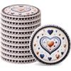 Pullmer Coperchio per bicchieri da 66 mm, tappo a vite, coperchio Twist-Off (cuori, 10 pezzi)