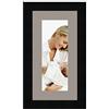RK Cadres Cornice portafoto Multipla Grigio TV 1 Foto(s) 10x25 Passepartout, Cornice portafoto 15x30 cm Nero, 3 Centimetri di Larghezza