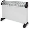 Perel Termoconvettore 2000W, convettore elettrico, stufa elettrica con 3 livelli di calore, ventilatore turbo, termostato, IP20, protezione da surriscaldamento, portatile per ambienti fino a 60 m³