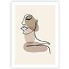 ARTTOR Poster da Parete Senza Cornice 50x70 cm Persone Moda - 4612 - P2X | Disegno Separare Linea Stampa da Parete Poster Decorativo Decorazione da Parete Arte Poster Moderno Soggiorno ARTTOR