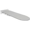 JUDEMII Asse da stiro pieghevole, montaggio a parete, girevole a 180°, salvaspazio, per camera da letto, guardaroba, piccoli appartamenti, 93 x 31,5 cm (grigio)