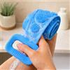 Generic Spazzola esfoliante in silicone per la schiena, per doccia, lunga 61 cm, double face, massaggia ed esfolia delicatamente la pelle del corpo con manico (blu, 60 cm)