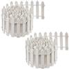 Baker Ross FX965 Mini rotolo di steccato bianco - Confezione da 2, decorazioni per case delle bambole e giardini delle fate