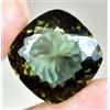 Naturale Hiddenite 22.80 KT Verde Estremamente Raro Certificato Fantastico Gemma