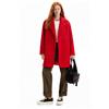 Desigual, Cappotto doppiopetto bouclé, Poliestere, Rosso, L