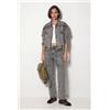 Desigual, Giubbotto denim maniche removibili, Cotone, Nero, L