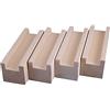 zcru004 Set di 4 Sollevatori da Letto in Legno,Rialzo per Mobili In Legno di Pino,Rialzi per Tavolo,Rialzi di Letto,Rialzi di Letto Massello,Piedini per Mobili 10 cm di Altezza (3cm)