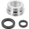QUARKZMAN Adattatore Rubinetto M20 A Maschio M22 Con Guarnizione 10mm(L) | Adattatore Aeratore Rubinetto In Ottone Maschio, Per Collegamento Kit Filtro Acqua Lavello Cucina Bagno