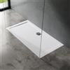 doporro Piatto Doccia Rettangolare 75x140x4 cm con Superficie Antiscivolo | Acrilico, Colore Bianco, Installazione a Filo Pavimento o in Appoggio, Design Ultrasottile, Struttura Salvaspazio