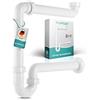 Engelbach® Sifone lavabo bagno salvaspazio - 1 1/4 x 32mm - Regolabile e a prova di odori - Made in Germany