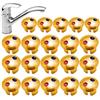 Generico Indicatore acqua calda e fredda, Indicatore acqua calda e fredda - Etichette per rubinetti impermeabili da 20 pezzi | Parte di ricambio per rubinetti, pulsanti segnaletici caldo e freddo, etichetta ac