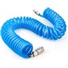 KILDOWS Tubo Aria Compressa Spirale 8 Metri Flessibile, diametro 5mm x 8mm attacco 1/4 Tubo, tubo compressore aria spiralato con raccordi rapidi, accessori per Compressore Attacco Rapido