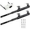 V3VOGUE Telescopiche Guida Nero 240 290mm Guide Scorrevoli Per Tastiera, Guida Per Cassetti Con Cuscinetto A Sfera, Guide A Estensione Totale A 3 Sezione, Guide Per Mensola Estraibile