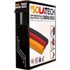 ISOLATECH tubo termorestringente 2:1 Mini Box senza adesivo grigio Ø4,8mm 11 metri per auto cavo elettrico USB accessori resistente ai raggi UV rotolo non etichettato in pratica scatola dispenser
