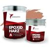 MANADATEC MANADETEC Resina epossidica 2k rivestimento pavimenti 5kg I Rosso beige RAL 3012 I Senza solventi, ecologico, inodore I Rivestimento per pavimenti di garage e cantine I Resistente agli urti