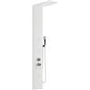 AMBRA WATER Colonna pannello doccia in acciaio inox con doccetta, flessibile e getti orizzontali massage modello sirio, Bianco