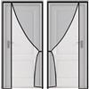 Eejovative Porta con zanzariera 70x195cm [Robusta fibra di vetro e magneti extra forti] - Porta del balcone con protezione dagli insetti - Porta del patio con tenda antimosche Nero