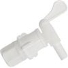 AERZETIX - C73884 - Rubinetto valvola maschio 1/2 per barile botte - in plastica - colore bianco - connettore cannella contenitore serbatoio acqua tappo filettato