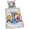Herding Renforcé Paw Patrol biancheria da letto copripiumino 135 x 200 cm federa 80 x 80 cm