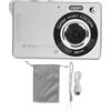 Gistuch Fotocamera digitale "point and shoot" da 1080p e 50 MP con zoom ottico 16x, schermo IPS da 2,8 pollici, stabilizzatore d'immagine, compatta e maneggevole, ideale per la fotografia di viaggio, scheda di memoria da 64 GB