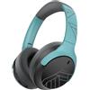 PowerLocus Cuffie wireless con microfono PowerLocus - Modello Boom, grigio/verde