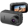Gettimore Action Camera compatta HD 5cm Anti-Shake Sport | Formato tascabile 5x3x2.5cm, tecnologia anti-shake, video fluido, trasporto leggero, pronto per l'uso all'aperto