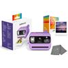 Polaroid Go Generation 3 - Mini fotocamera istantanea a pellicola con 16 foto a colori e panno per lenti, colore viola, compatibile solo con Go Film
