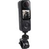 Asixxsix Action Camera 4K con Doppio Obiettivo e Grandangolo da 130° | Costruzione in ABS, Batteria da 2000 MAh, Memoria Massima da 128 GB, Controllo APP WiFi per Vlogging in Bicicletta