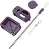 KACCDE Custodia protettiva in silicone con ventilazione, colore viola | Custodia protettiva in silicone antiurto per fotocamera sportiva, con protezione per obiettivo e cinturino da polso