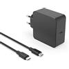 NICPOWER USB C 65W Caricatore Compatibile con HP Elitebook/Probook/Elite x2/Spectre/Envy/Chromebook x360 830 840 850 735 745 440 450 650 640 G5 G6 G7 G8 G9 Cavo Computer Portatile Caricabatterie