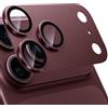 WSKEN per 18 Pro Camera Lens Protector Matte Metal Plate | [Keep Original Shooting] Pellicola salvaschermo in vetro temperato infrangibile HD 9H, titanio, antigraffio