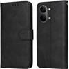 YUXING Cover per Xiaomi Poco X8 Pro Max 5G, Custodia a Libro in Pelle | Portafoglio, Blocco RFID, Porta Carte e Tasca Contanti, Chiusura Magnetica, Supporto, Antiurto-Nero
