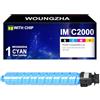 Woungzha Cartuccia Toner Ricoh IM C2000 C2500 Compatibile per Ricoh IM C2500 C2000 842307 842310 842309 842308 per IMC2005 IMC2000 Stampanti (1 Ciano)