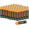 EXTRASTAR Batteria al carbonio AA R6 da 1,5 Volt, 860 mAh No5 Batterie, Gamma Performance, 48 pz
