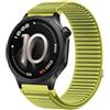 GIOPUEY Cinturini Compatibile con OnePlus Watch 4, Nylon Traspirante Sport Loop Cinturino in Morbido Nylon Intrecciato Strap Band - Green