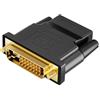 Ticenpe Adattatore DVI a HDMI, DVI-D maschio a HDMI femmina Adattatore 1920x1200 1080P, conversione bidirezionale DVI (24+1) a HDMI convertitore per PC, monitor, laptop, TV, proiettore, 1 pezzo